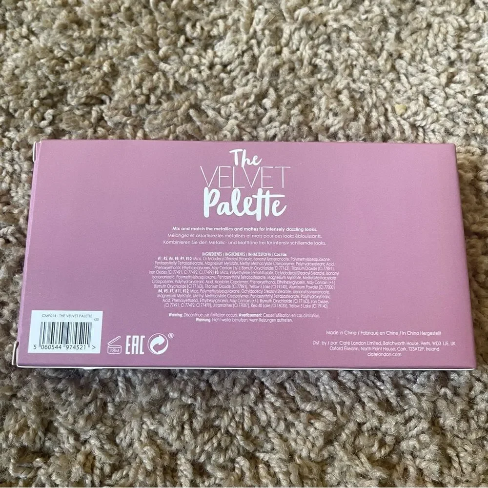 NEW Ciaté London The Velvet Eyeshadow Palette